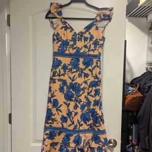 Alice & Olivia ruffle and lace dress